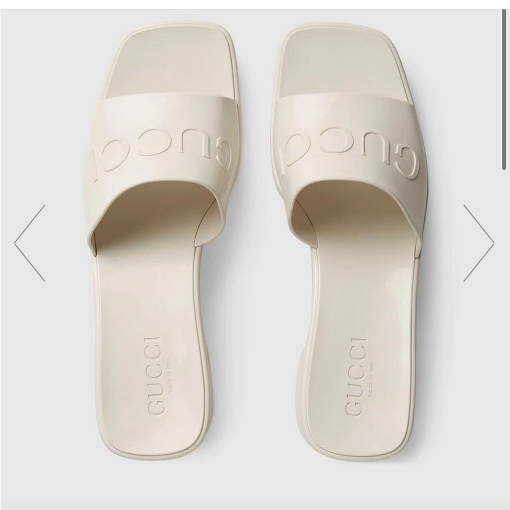Gucci Rubber Slide Sandals